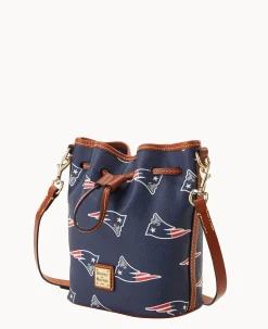 Dooney & Bourke Game Day Ready|Printed Fabric<NFL Small Drawstring Patriots