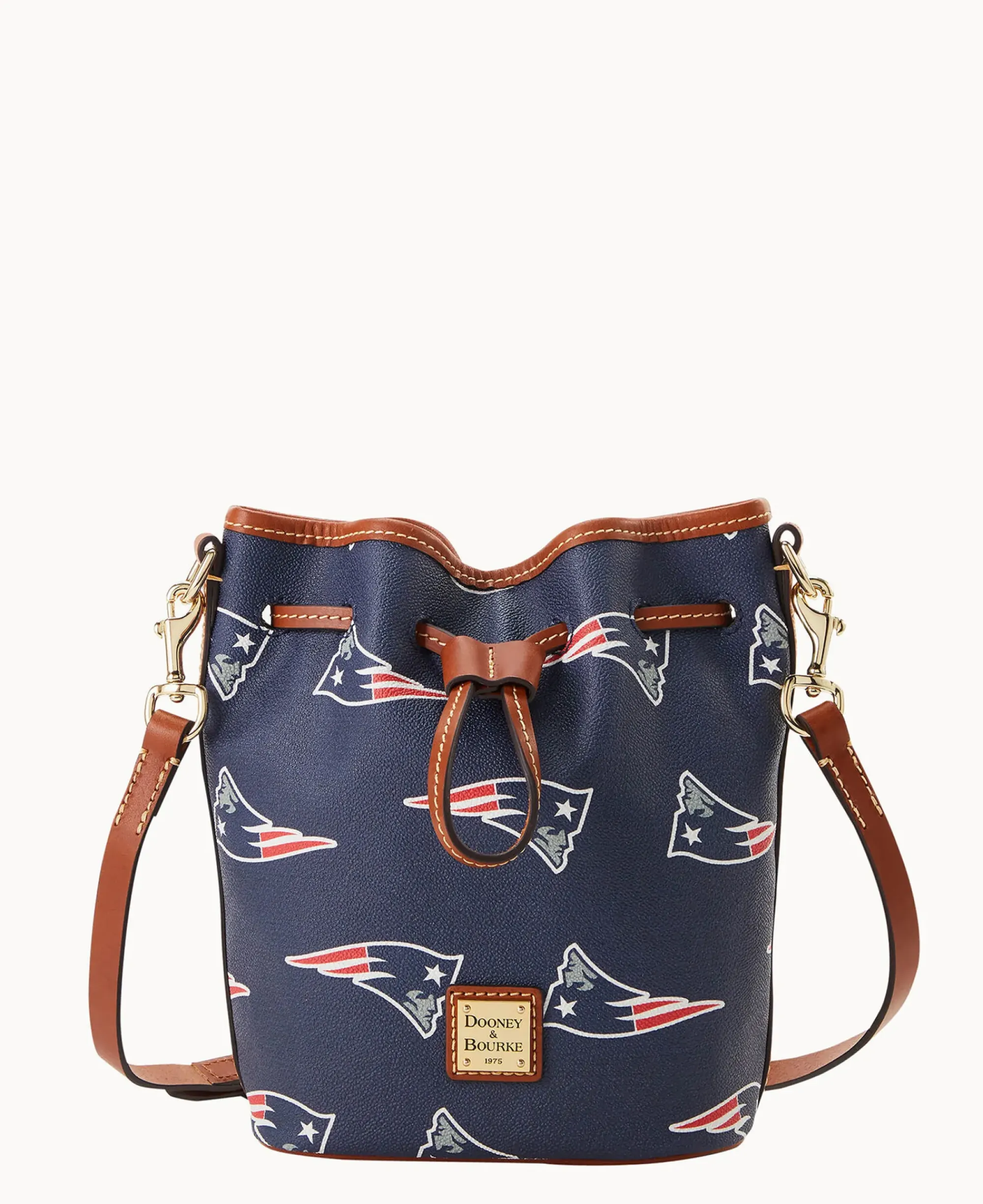 Dooney & Bourke Game Day Ready|Printed Fabric<NFL Small Drawstring Patriots