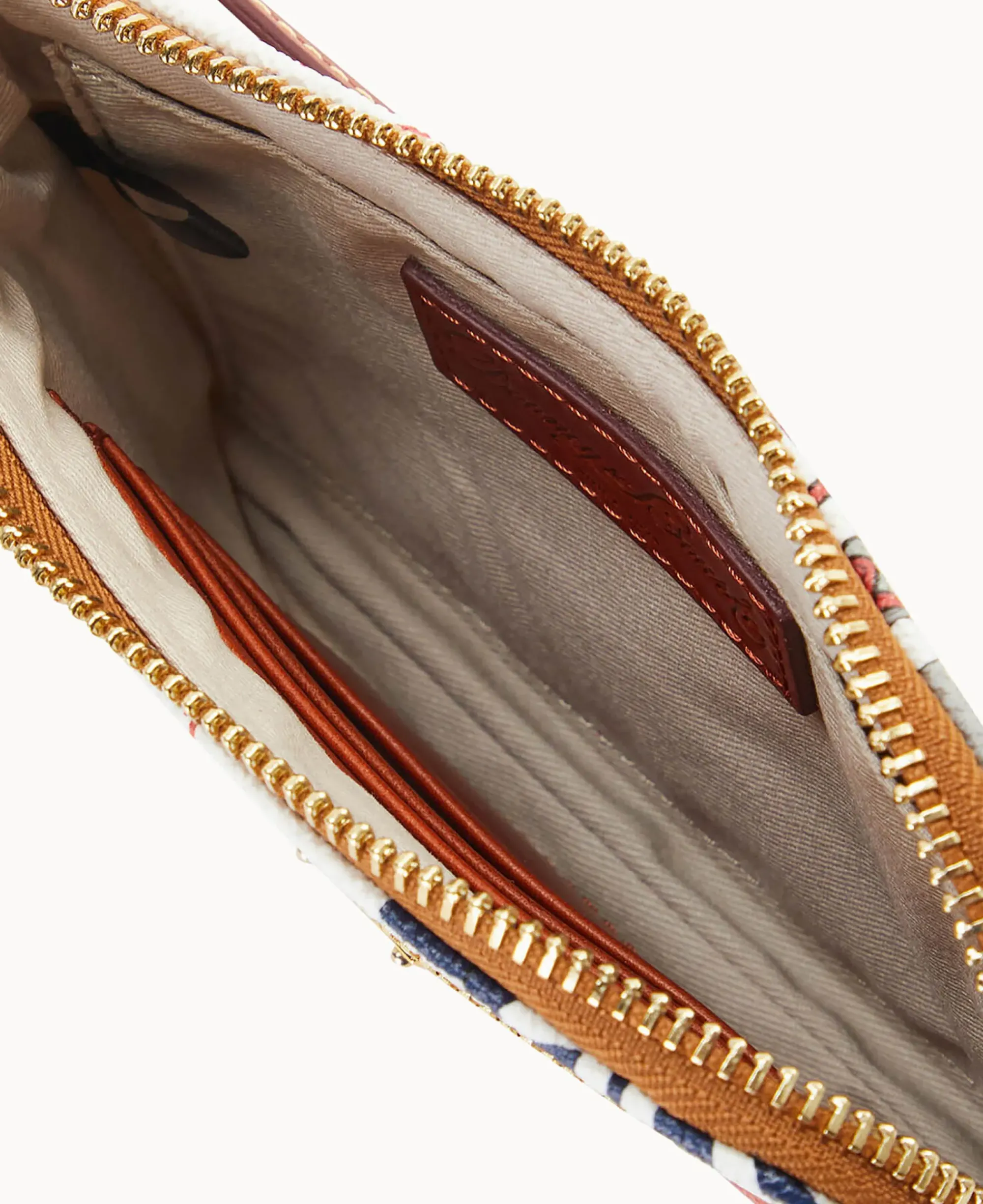 Dooney & Bourke Grab and Go|Wristlets<NFL Zip Around Wristlet Patriots