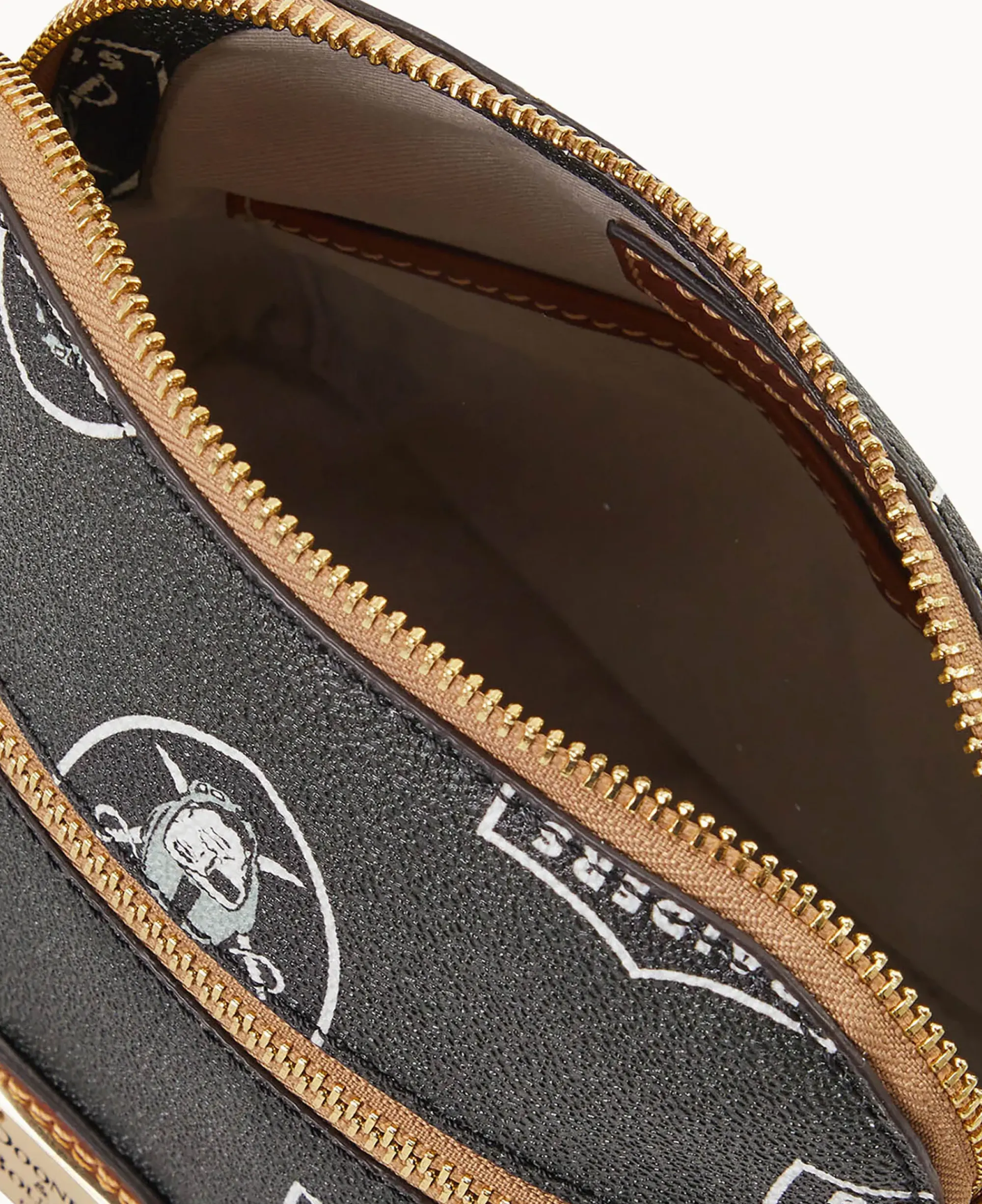 Dooney & Bourke Game Day Ready|Printed Fabric<NFL Domed Crossbody Raiders