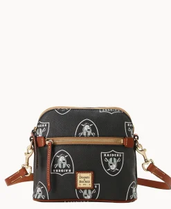 Dooney & Bourke Game Day Ready|Printed Fabric<NFL Domed Crossbody Raiders
