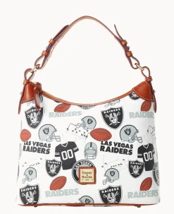 Dooney & Bourke Game Day Ready|Printed Fabric<NFL Hobo RAIDERS