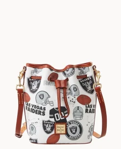 Dooney & Bourke Game Day Ready|Printed Fabric<NFL Small Drawstring RAIDERS