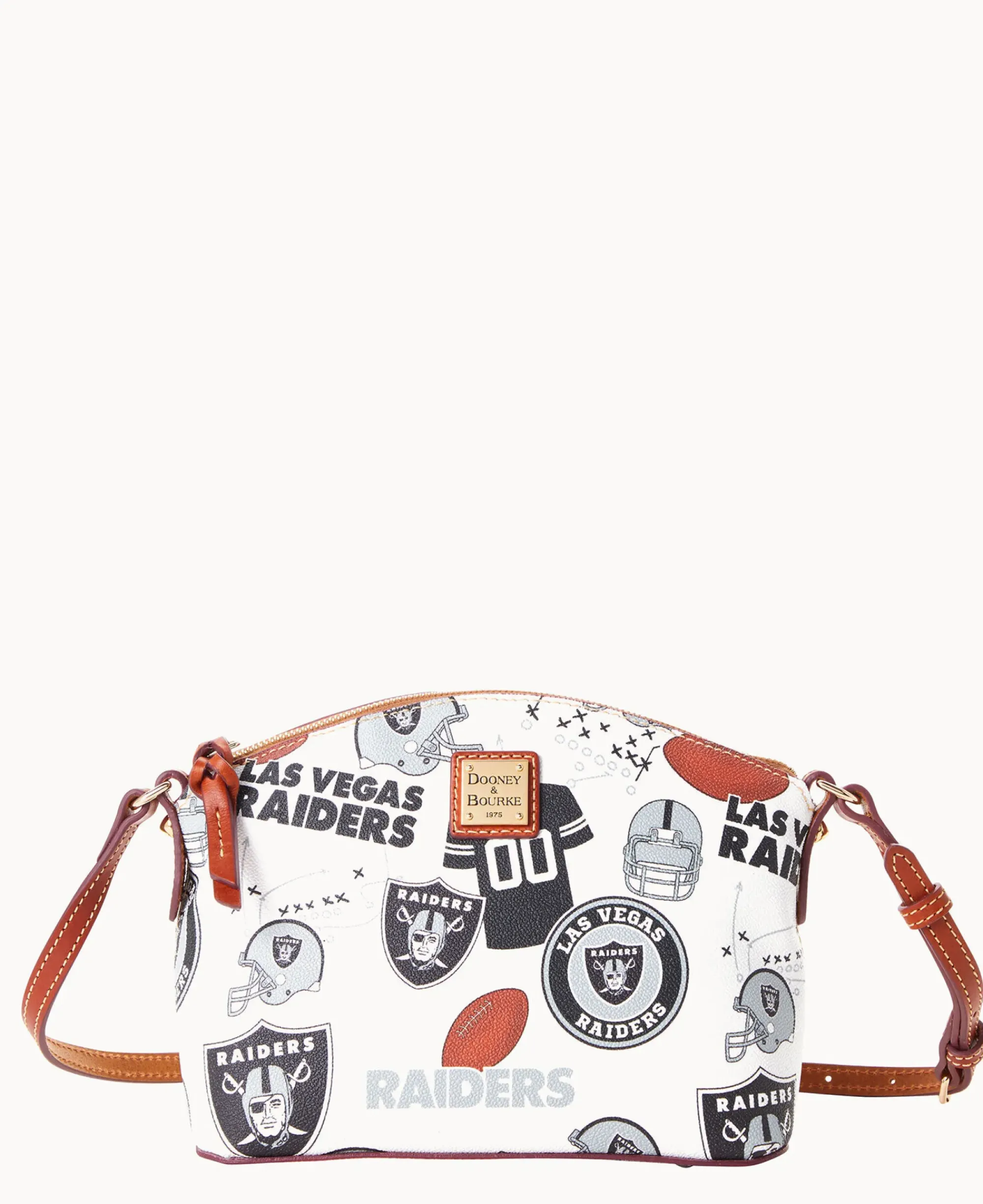 Dooney & Bourke Game Day Ready|Printed Fabric<NFL Suki Crossbody RAIDERS