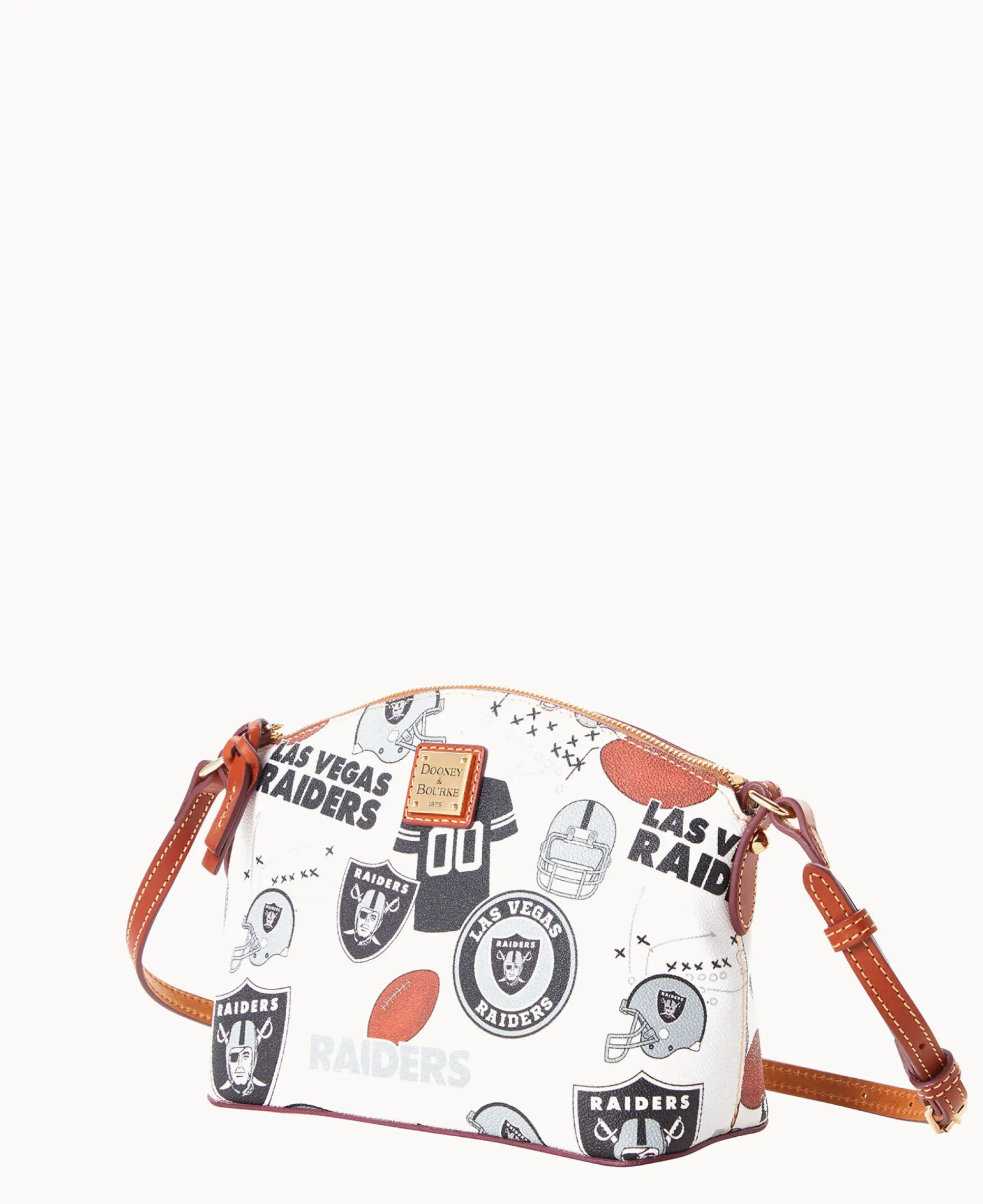 Dooney & Bourke Game Day Ready|Printed Fabric<NFL Suki Crossbody RAIDERS