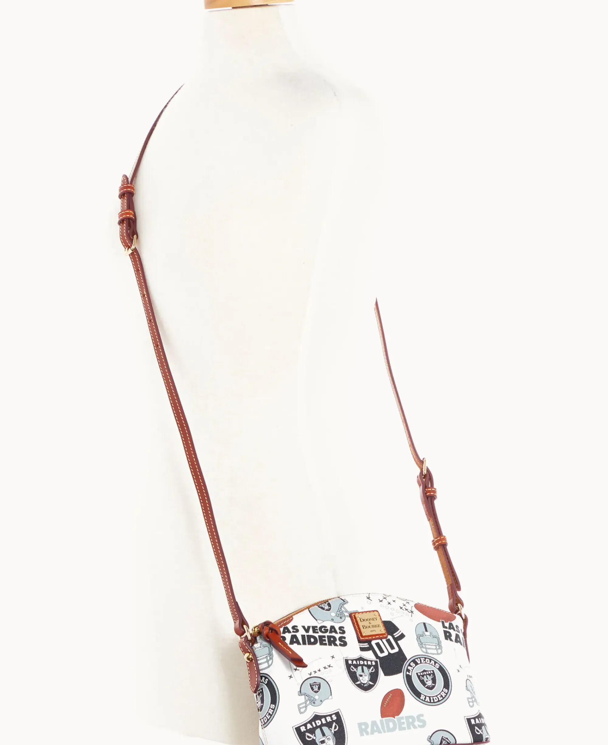 Dooney & Bourke Game Day Ready|Printed Fabric<NFL Suki Crossbody RAIDERS