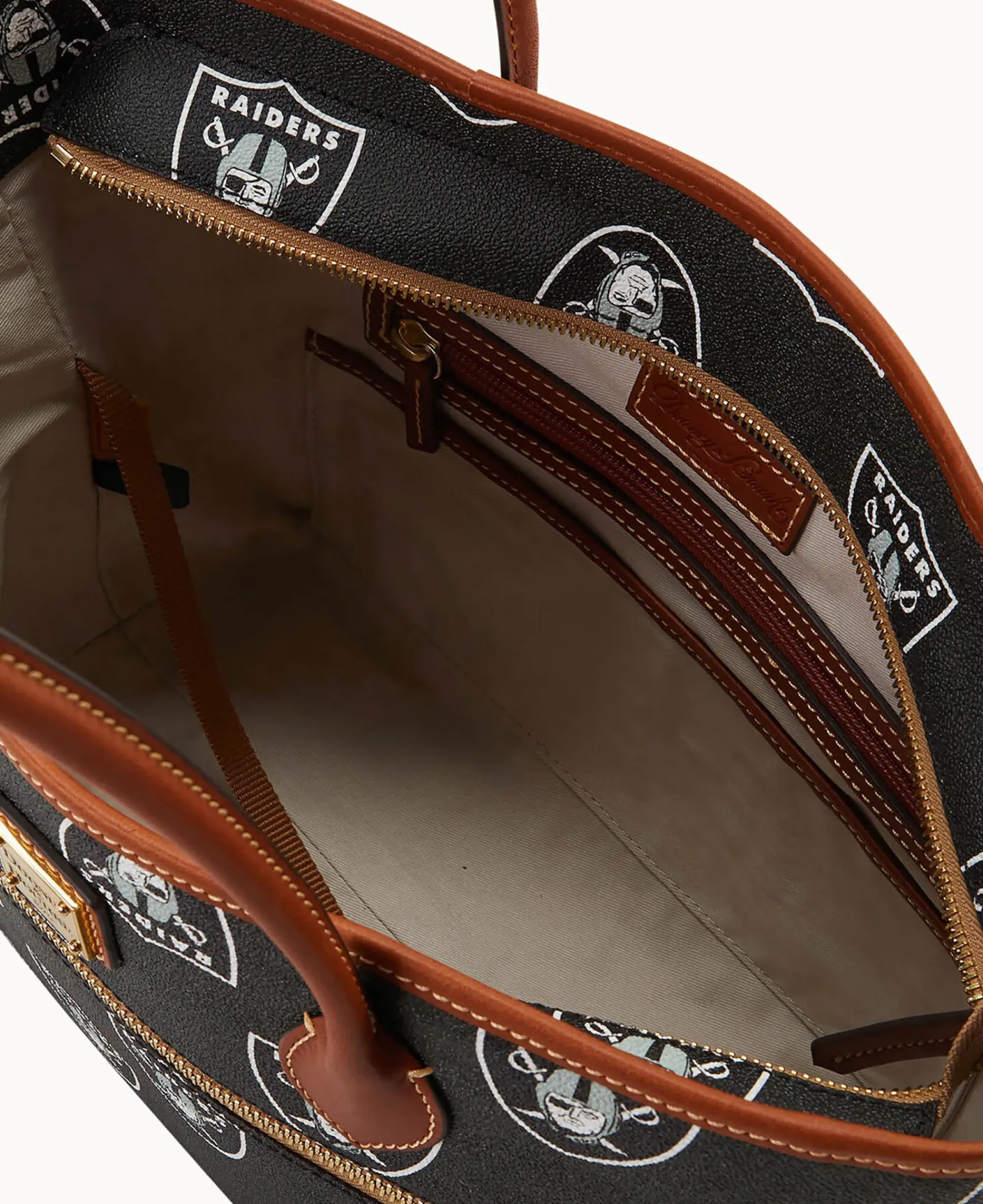 Dooney & Bourke Game Day Ready|Printed Fabric<NFL Tote Raiders