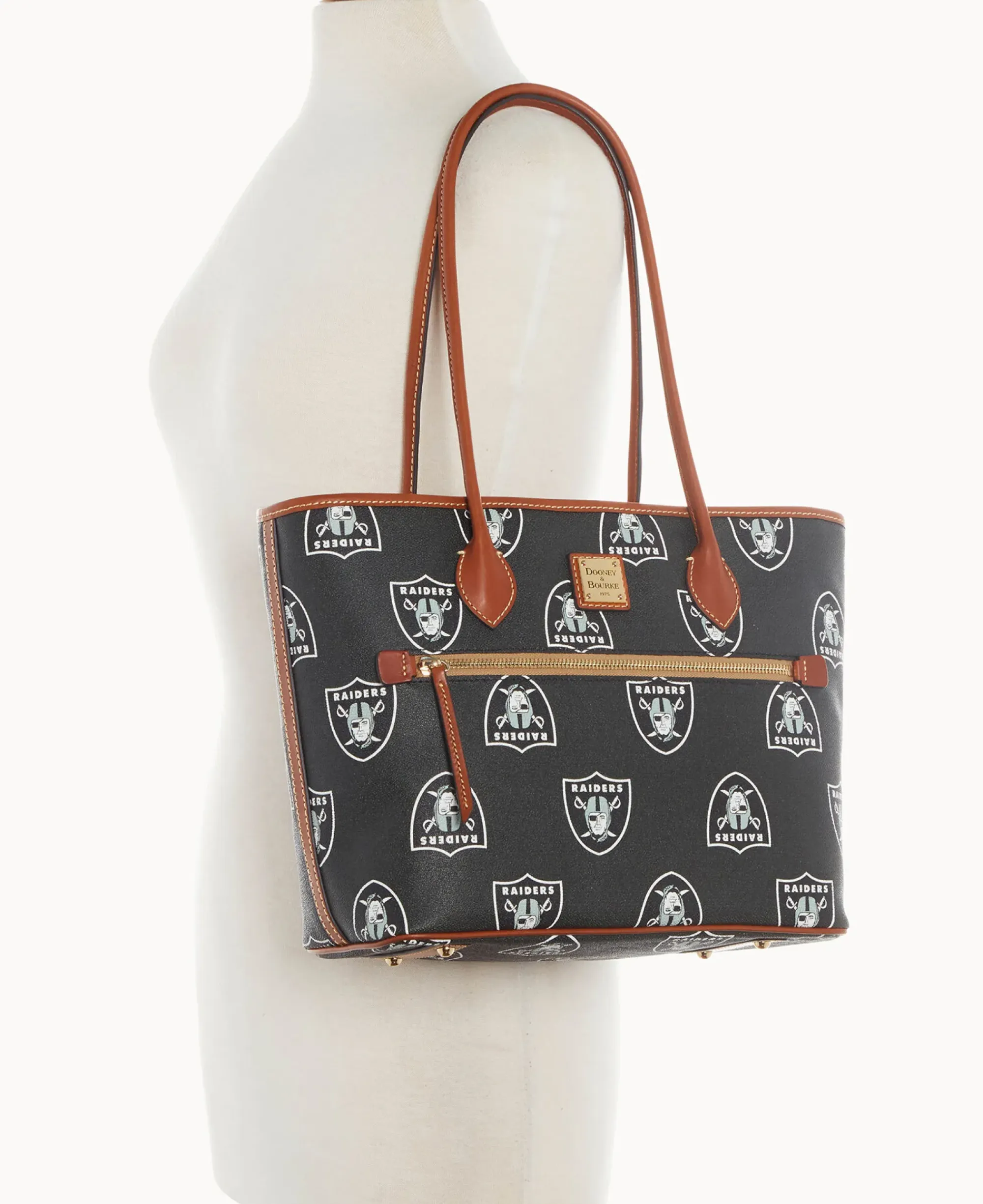 Dooney & Bourke Game Day Ready|Printed Fabric<NFL Tote Raiders