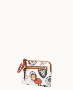 Dooney & Bourke Grab and Go|Wristlets<NFL Zip Around Wristlet RAIDERS