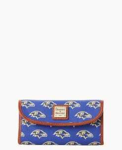 Dooney & Bourke Grab and Go|Wallets<NFL Continental Clutch RAVENS