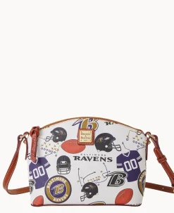 Dooney & Bourke Game Day Ready|Printed Fabric<NFL Suki Crossbody RAVENS