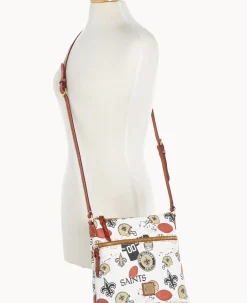 Dooney & Bourke Game Day Ready|Printed Fabric<NFL Crossbody SAINTS