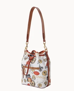 Dooney & Bourke Game Day Ready|Printed Fabric<NFL Drawstring SAINTS
