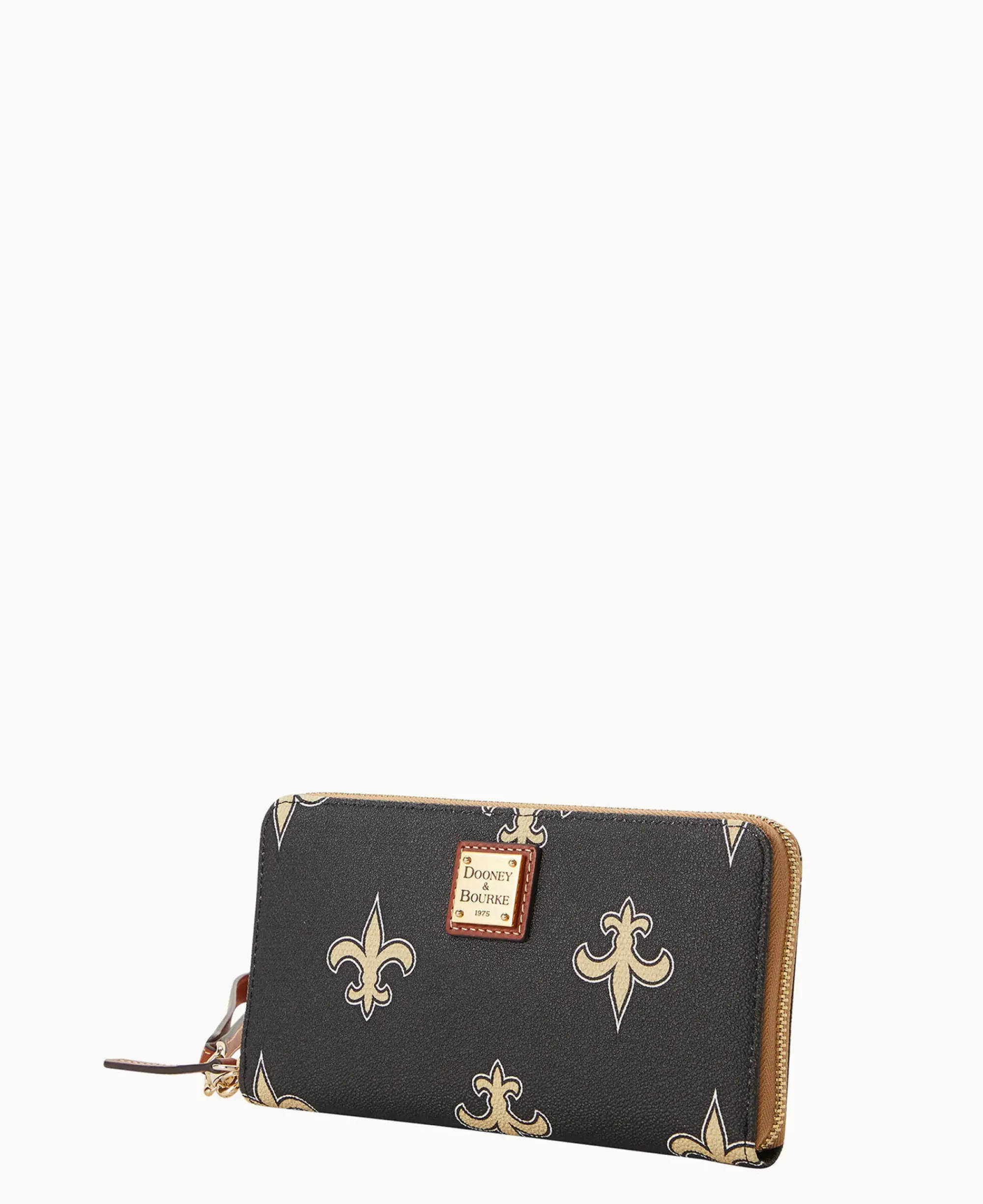 Dooney & Bourke Grab and Go|Wristlets<NFL Large Zip Around Wristlet Saints
