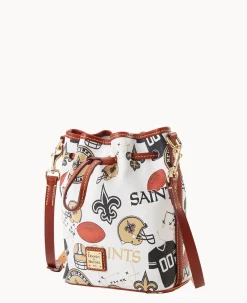Dooney & Bourke Game Day Ready|Printed Fabric<NFL Small Drawstring SAINTS