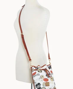 Dooney & Bourke Game Day Ready|Printed Fabric<NFL Small Drawstring SAINTS