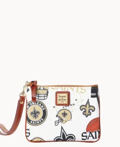 Dooney & Bourke Grab and Go|Wristlets<NFL Stadium Wristlet SAINTS
