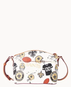 Dooney & Bourke Game Day Ready|Printed Fabric<NFL Suki Crossbody SAINTS