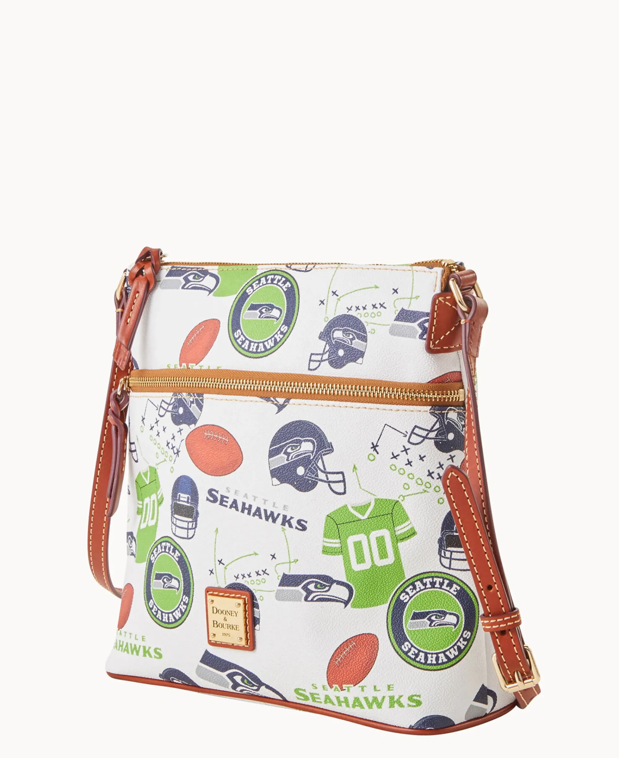 Dooney & Bourke Game Day Ready|Printed Fabric<NFL Crossbody SEAHAWKS