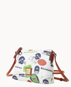 Dooney & Bourke Game Day Ready|Printed Fabric<NFL Crossbody Pouchette SEAHAWKS