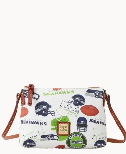 Dooney & Bourke Game Day Ready|Printed Fabric<NFL Crossbody Pouchette SEAHAWKS