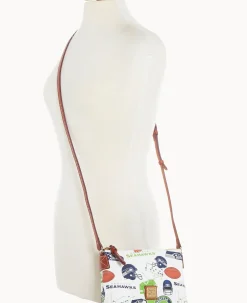 Dooney & Bourke Game Day Ready|Printed Fabric<NFL Crossbody Pouchette SEAHAWKS