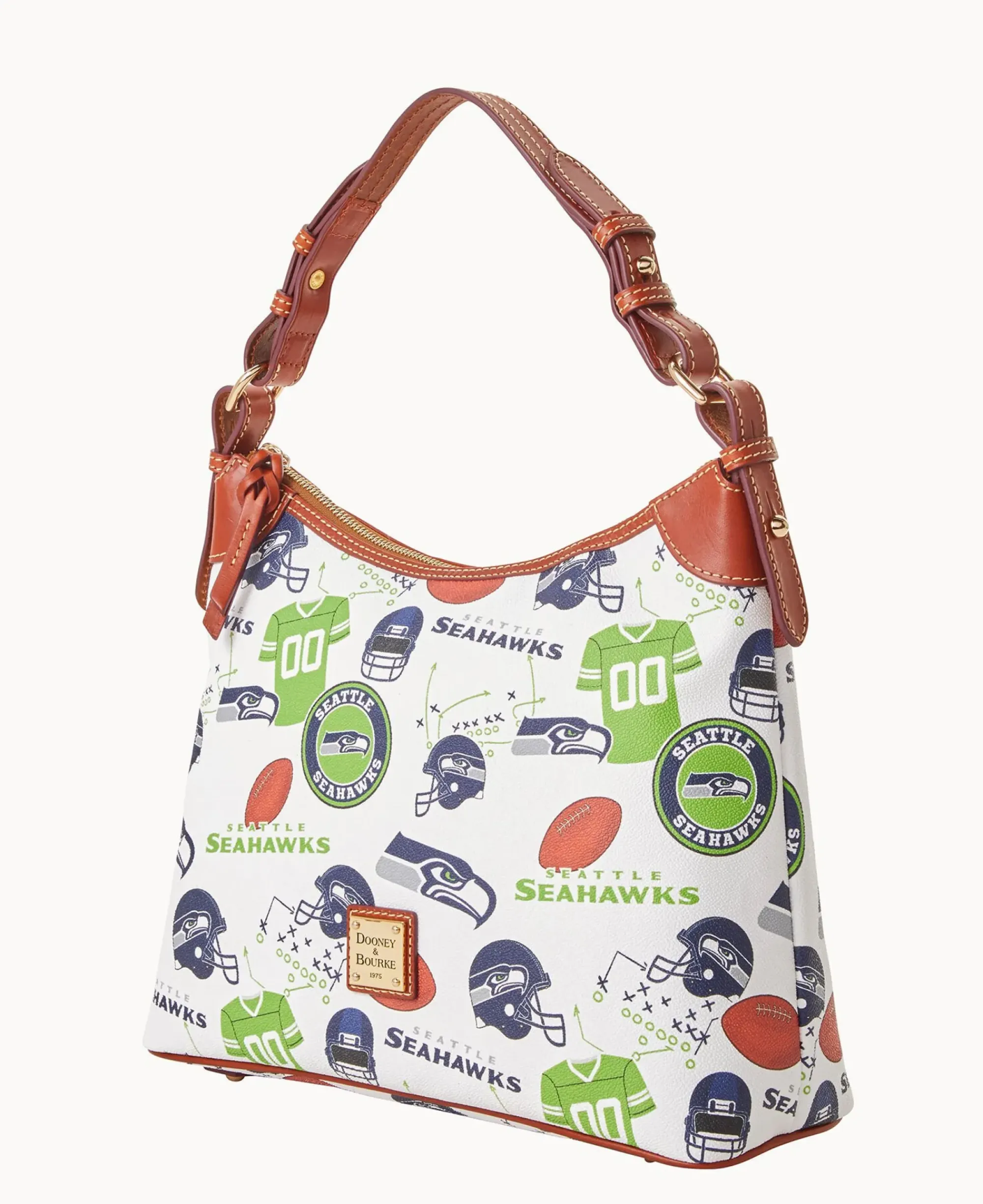 Dooney & Bourke Game Day Ready|Printed Fabric<NFL Hobo SEAHAWKS