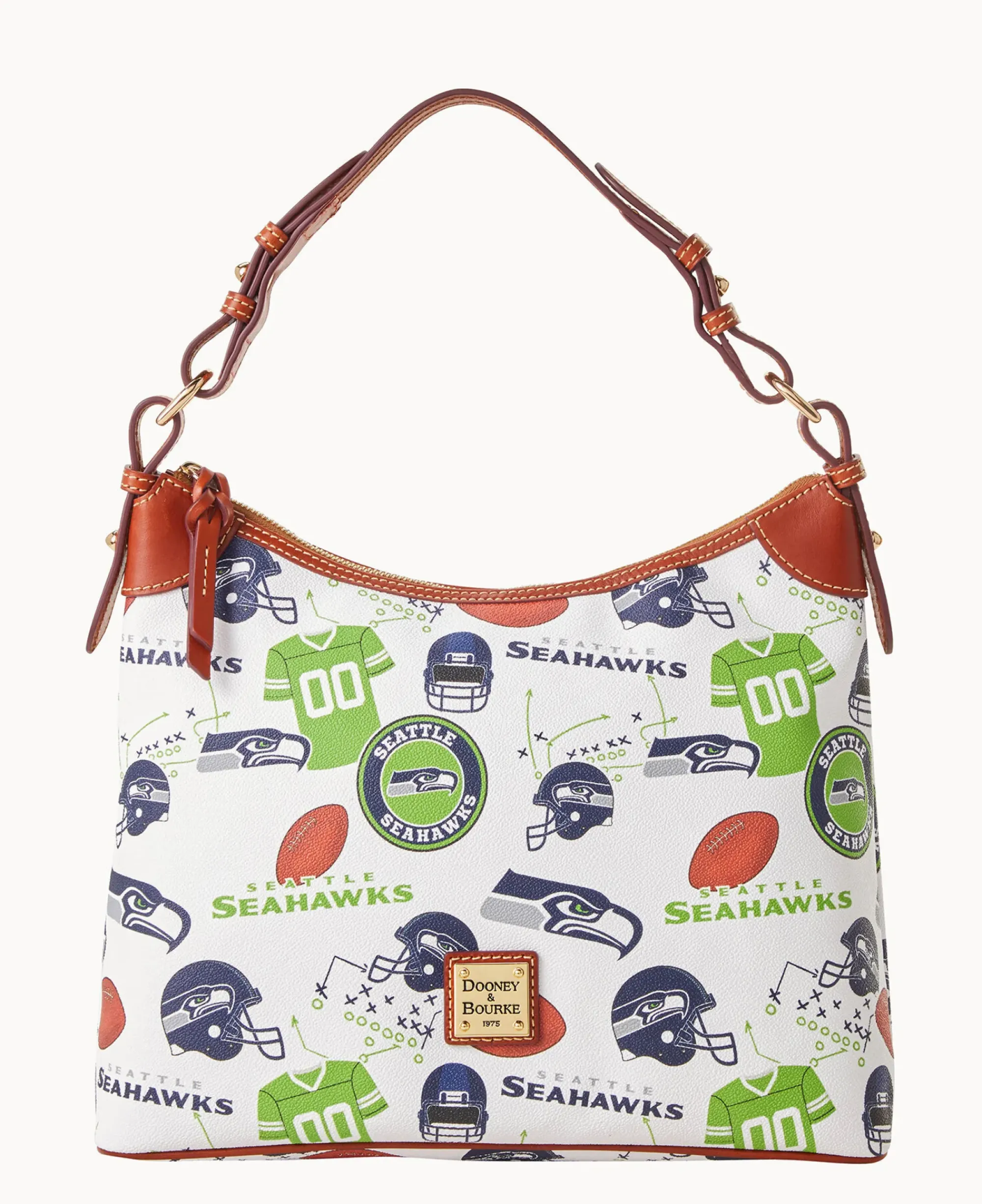 Dooney & Bourke Game Day Ready|Printed Fabric<NFL Hobo SEAHAWKS