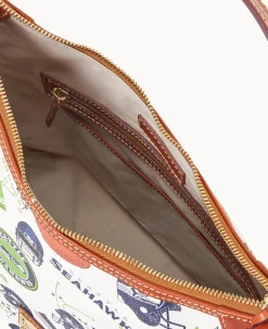 Dooney & Bourke Game Day Ready|Printed Fabric<NFL Hobo SEAHAWKS