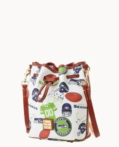 Dooney & Bourke Game Day Ready|Printed Fabric<NFL Small Drawstring SEAHAWKS