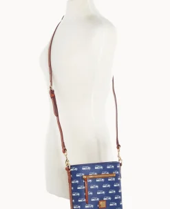 Dooney & Bourke Game Day Ready|Printed Fabric<NFL Small Zip Crossbody SEAHAWKS