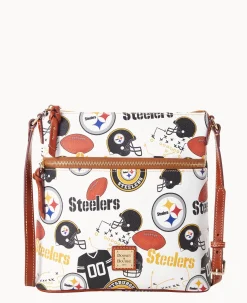 Dooney & Bourke Game Day Ready|Printed Fabric<NFL Crossbody STEELERS