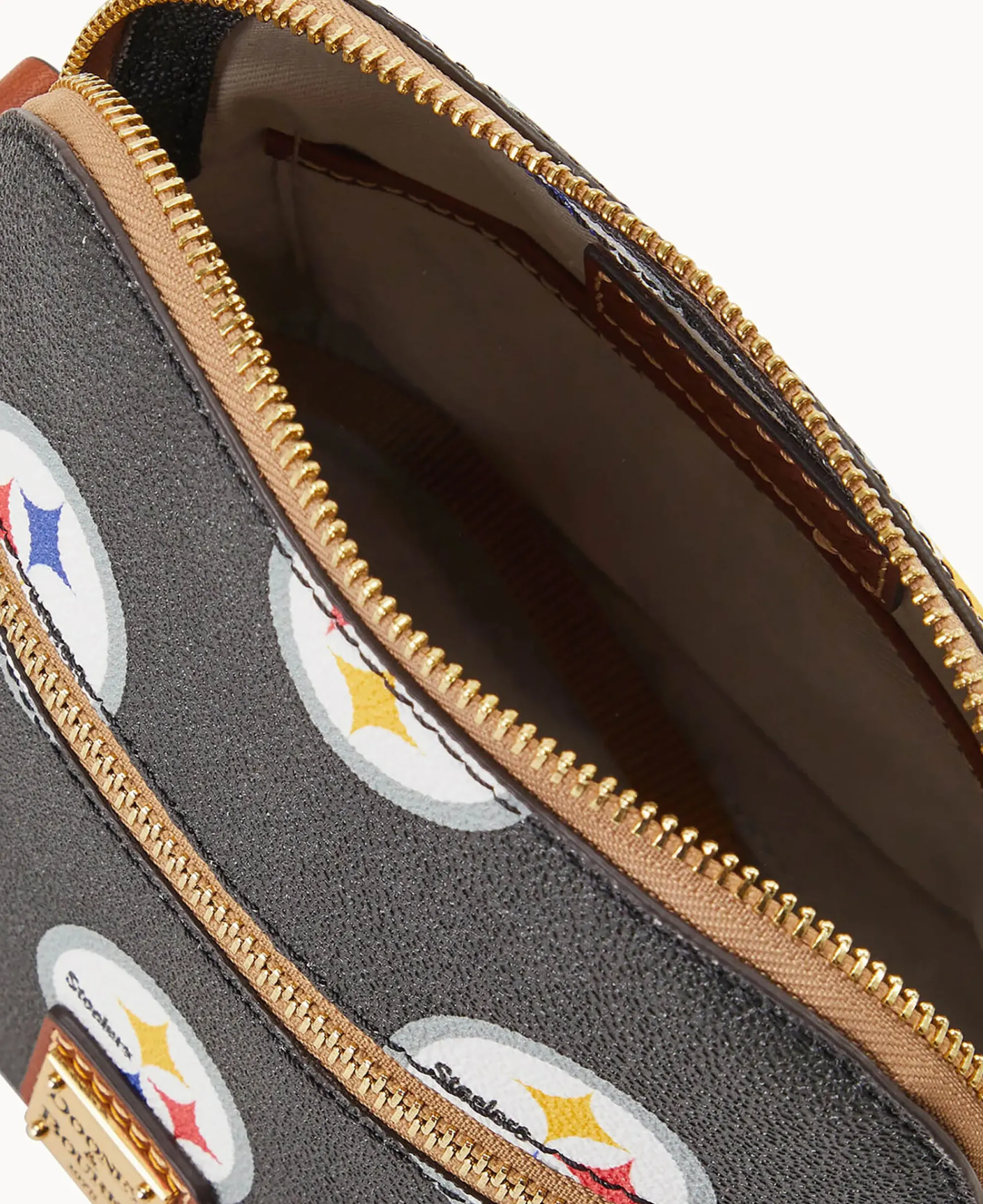 Dooney & Bourke Game Day Ready|Printed Fabric<NFL Domed Crossbody Steelers