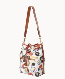 Dooney & Bourke Game Day Ready|Printed Fabric<NFL Drawstring STEELERS