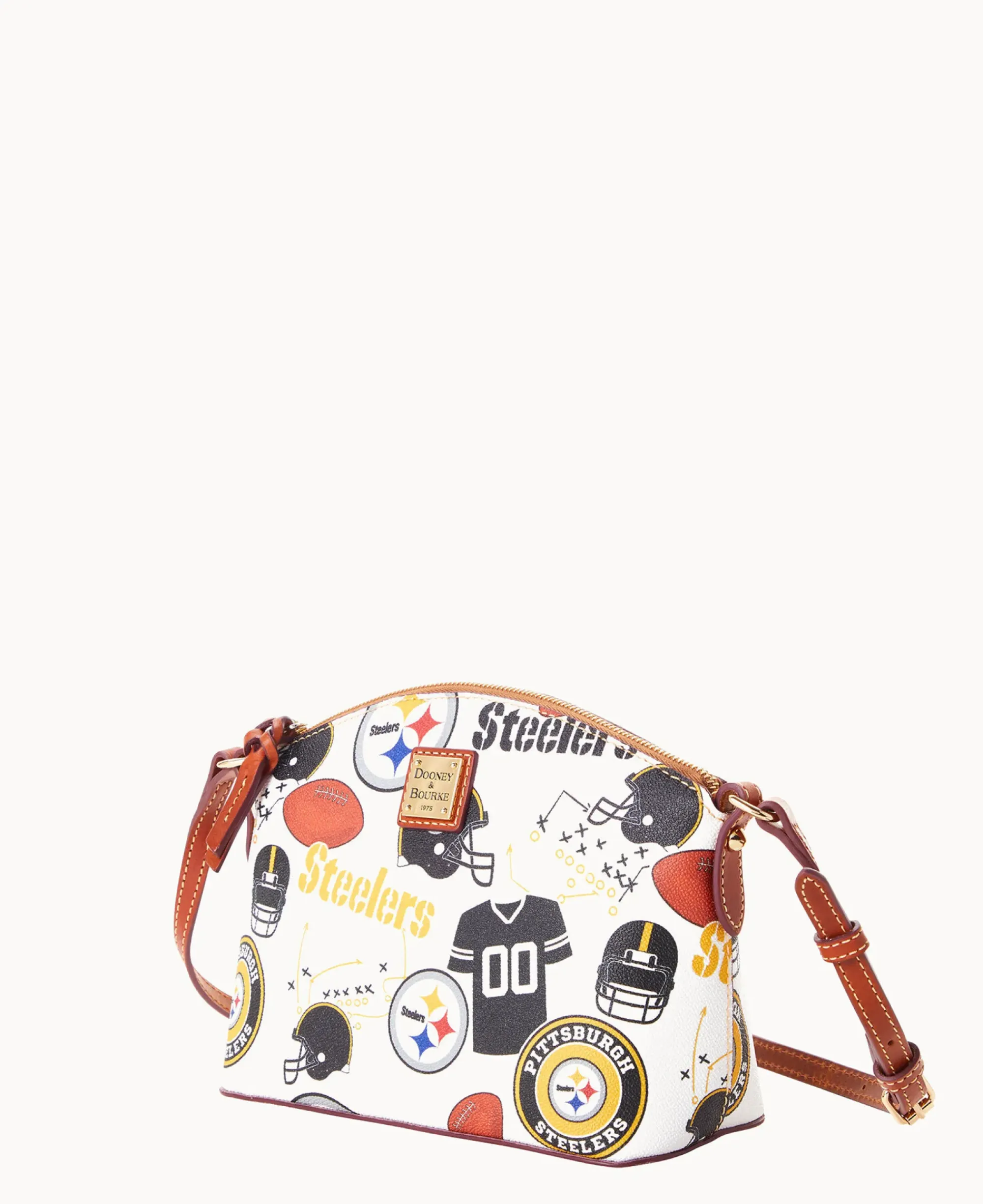 Dooney & Bourke Game Day Ready|Printed Fabric<NFL Suki Crossbody Steelers