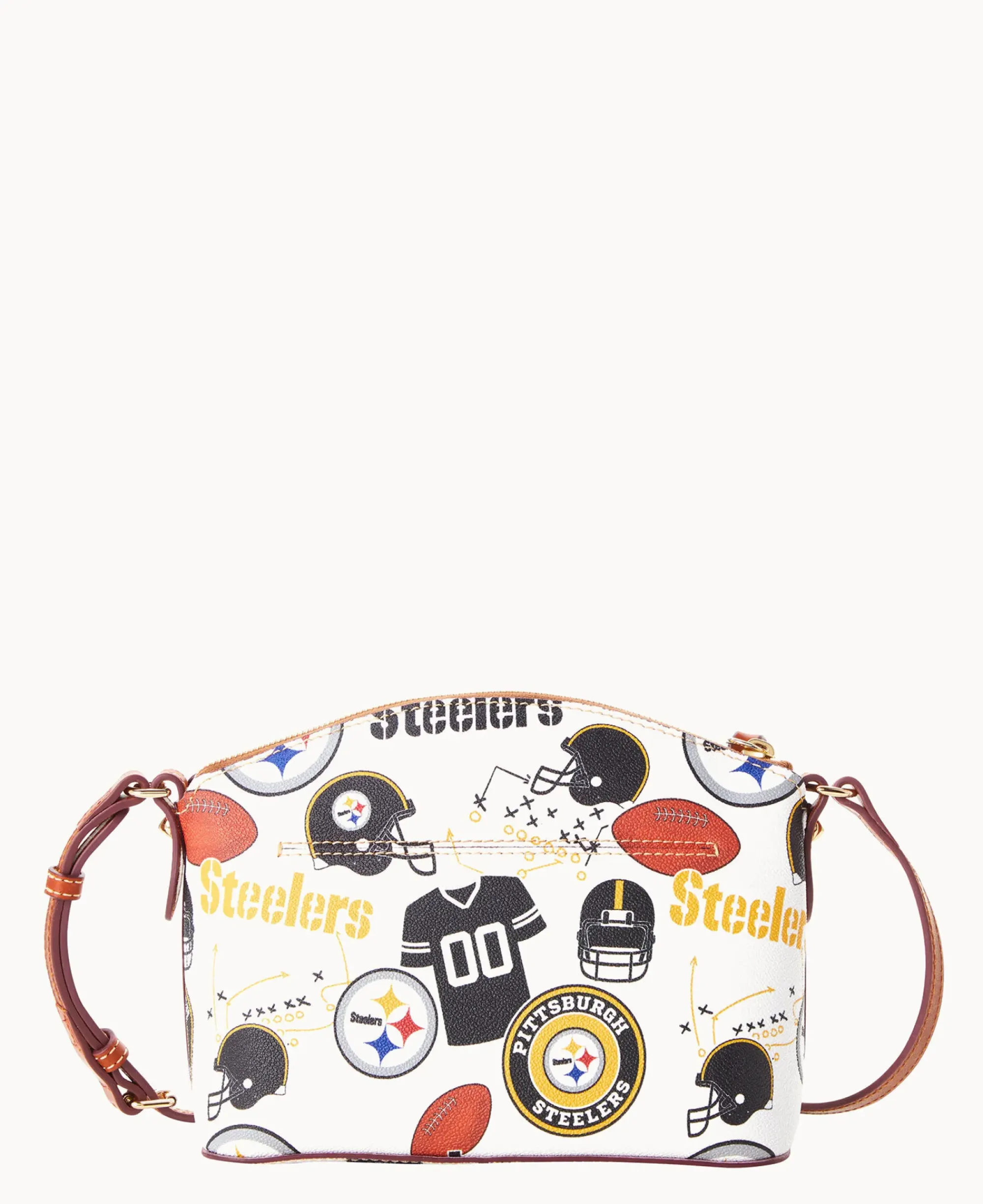 Dooney & Bourke Game Day Ready|Printed Fabric<NFL Suki Crossbody Steelers
