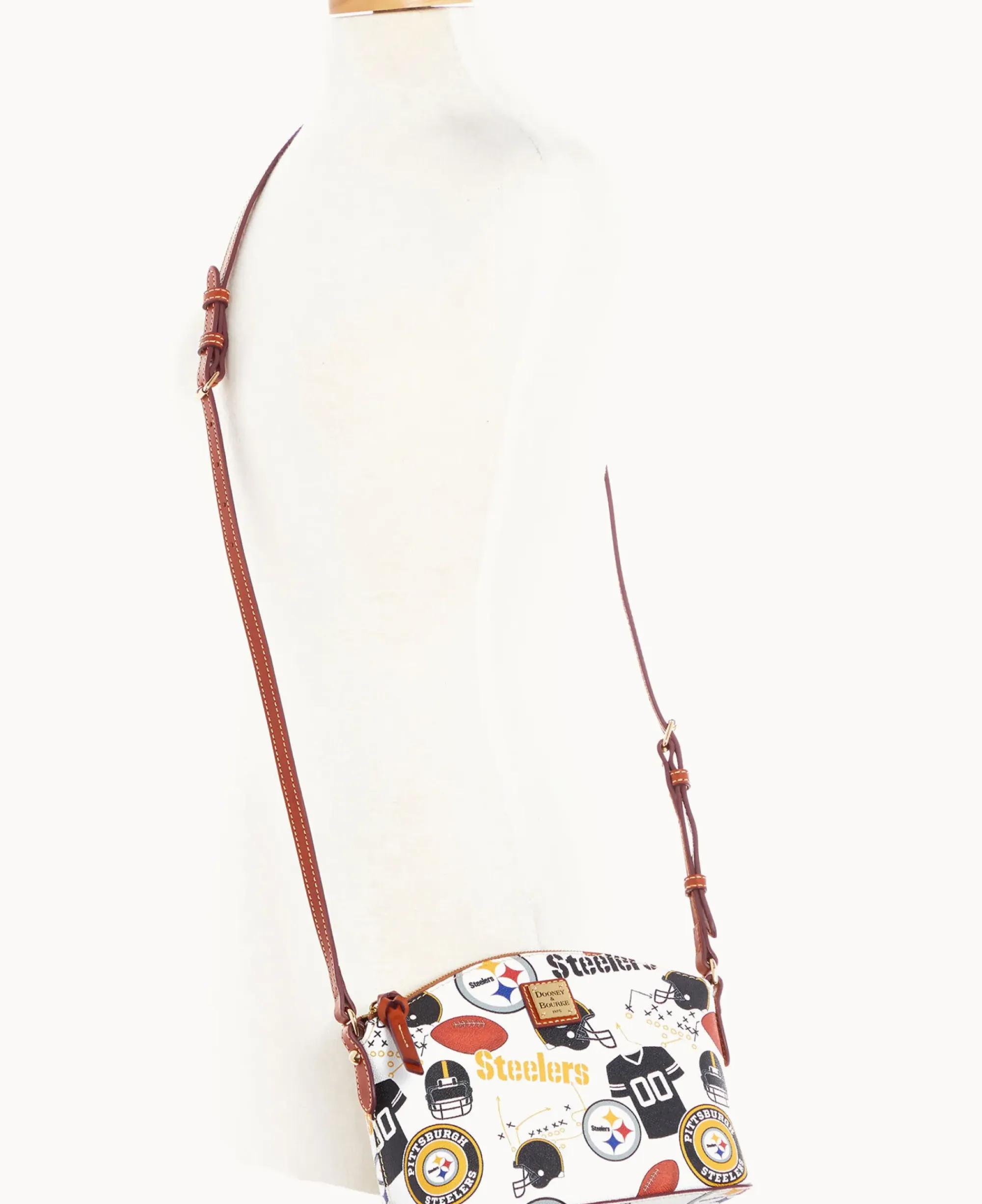 Dooney & Bourke Game Day Ready|Printed Fabric<NFL Suki Crossbody Steelers