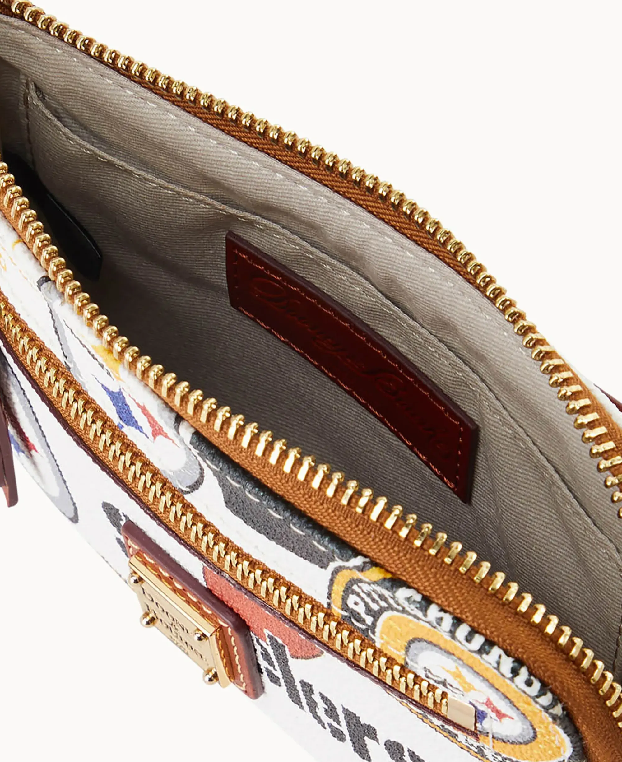 Dooney & Bourke Grab and Go|Wristlets<NFL Zip Around Wristlet STEELERS