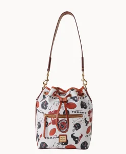 Dooney & Bourke Game Day Ready|Printed Fabric<NFL Drawstring TEXANS