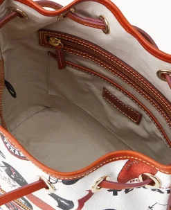 Dooney & Bourke Game Day Ready|Printed Fabric<NFL Drawstring TEXANS