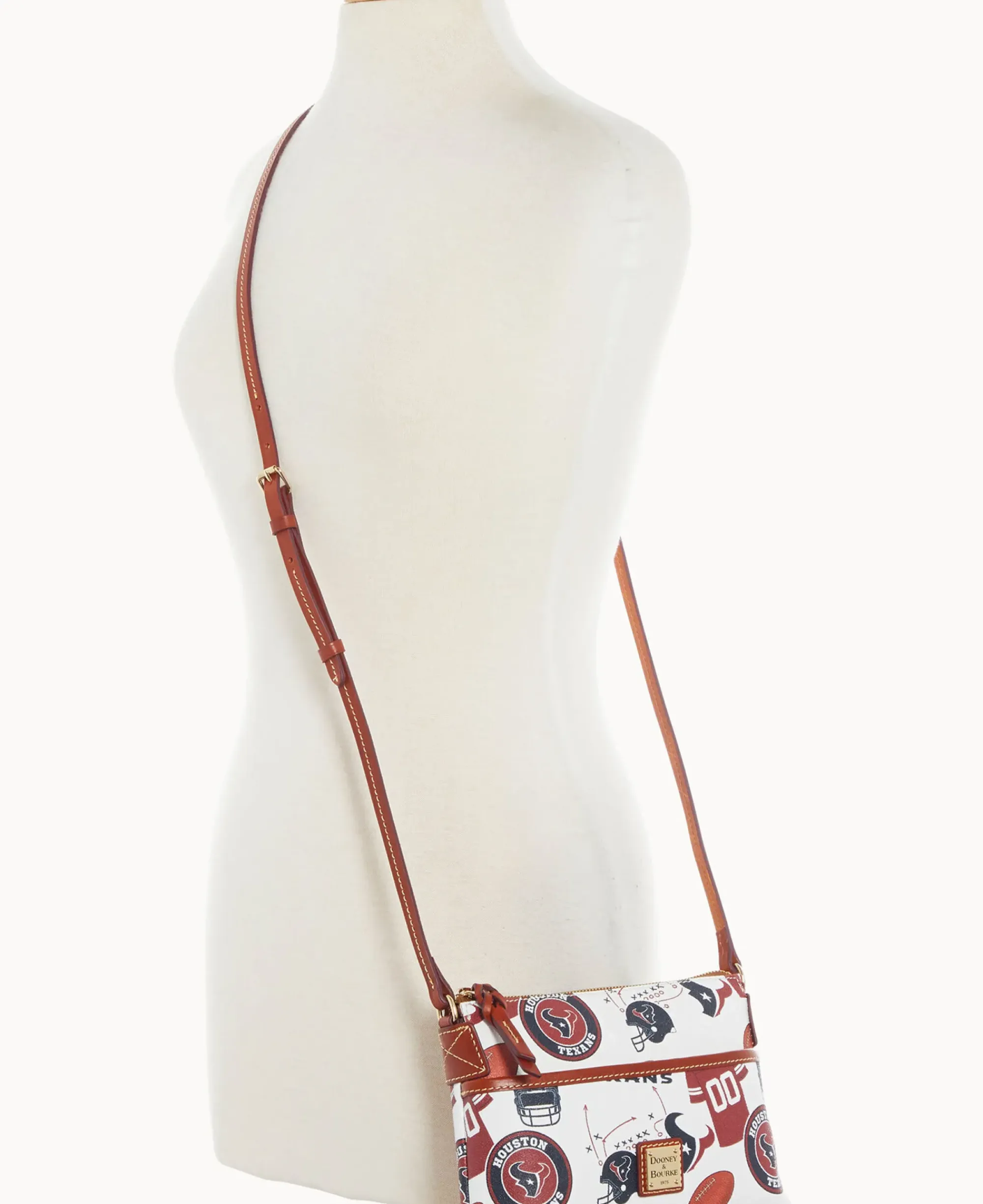 Dooney & Bourke Game Day Ready|Printed Fabric<NFL Ginger Crossbody TEXANS