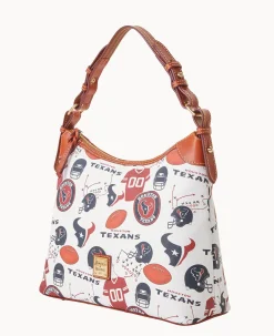 Dooney & Bourke Game Day Ready|Printed Fabric<NFL Hobo TEXANS