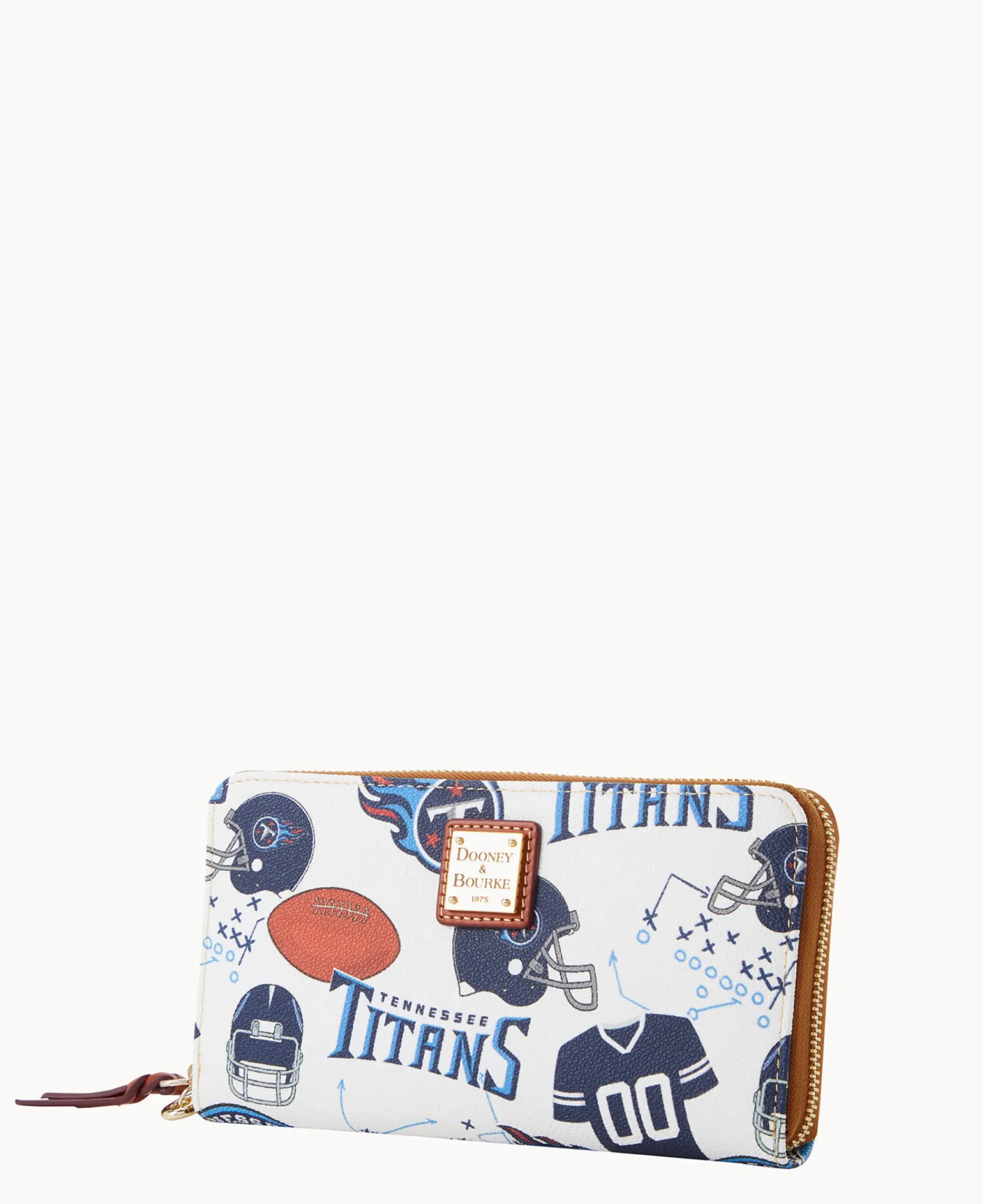 Dooney & Bourke Grab and Go|Wristlets<NFL Large Zip Around Wristlet TITANS