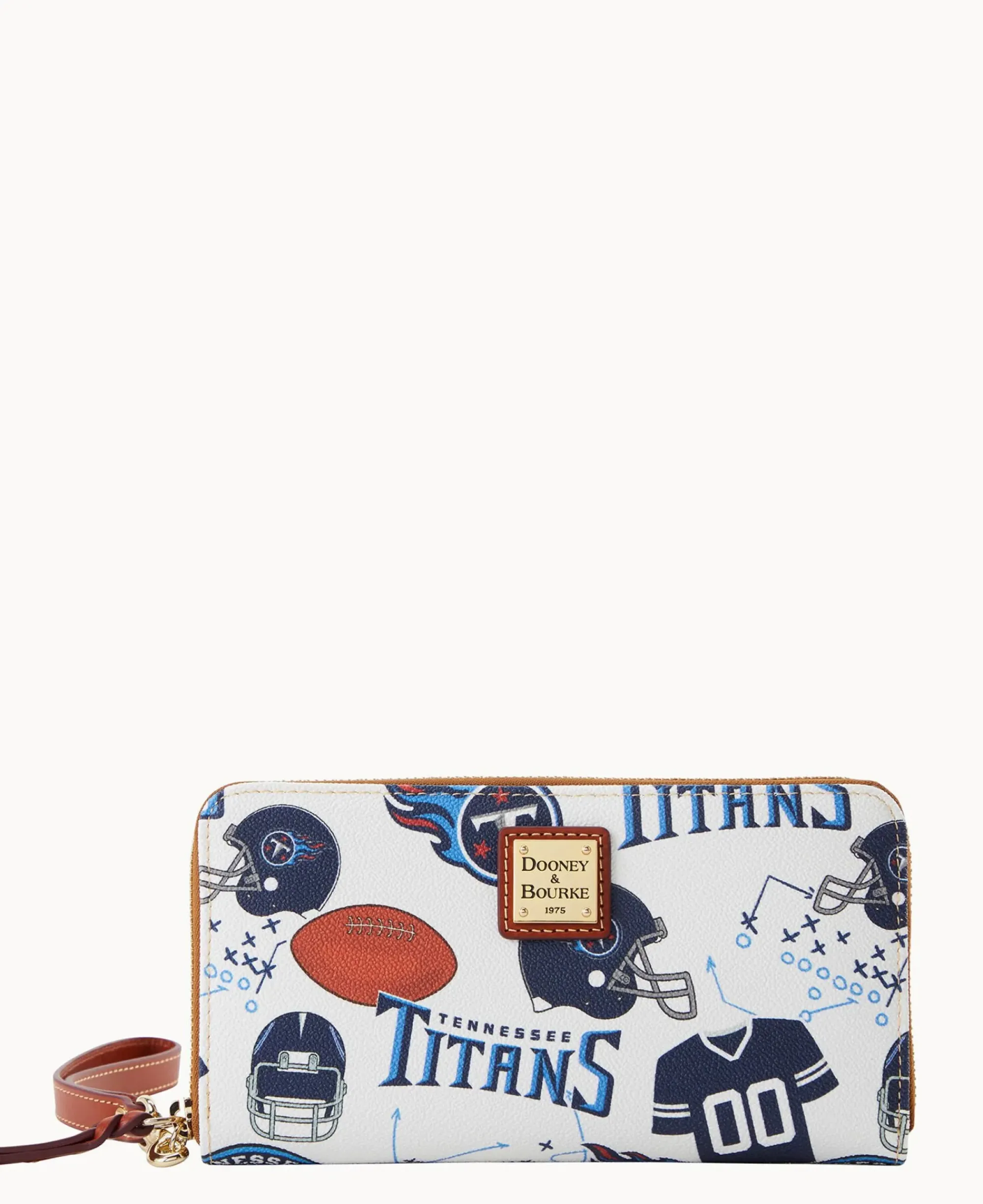 Dooney & Bourke Grab and Go|Wristlets<NFL Large Zip Around Wristlet TITANS