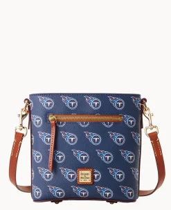 Dooney & Bourke Game Day Ready|Printed Fabric<NFL Small Zip Crossbody TITANS
