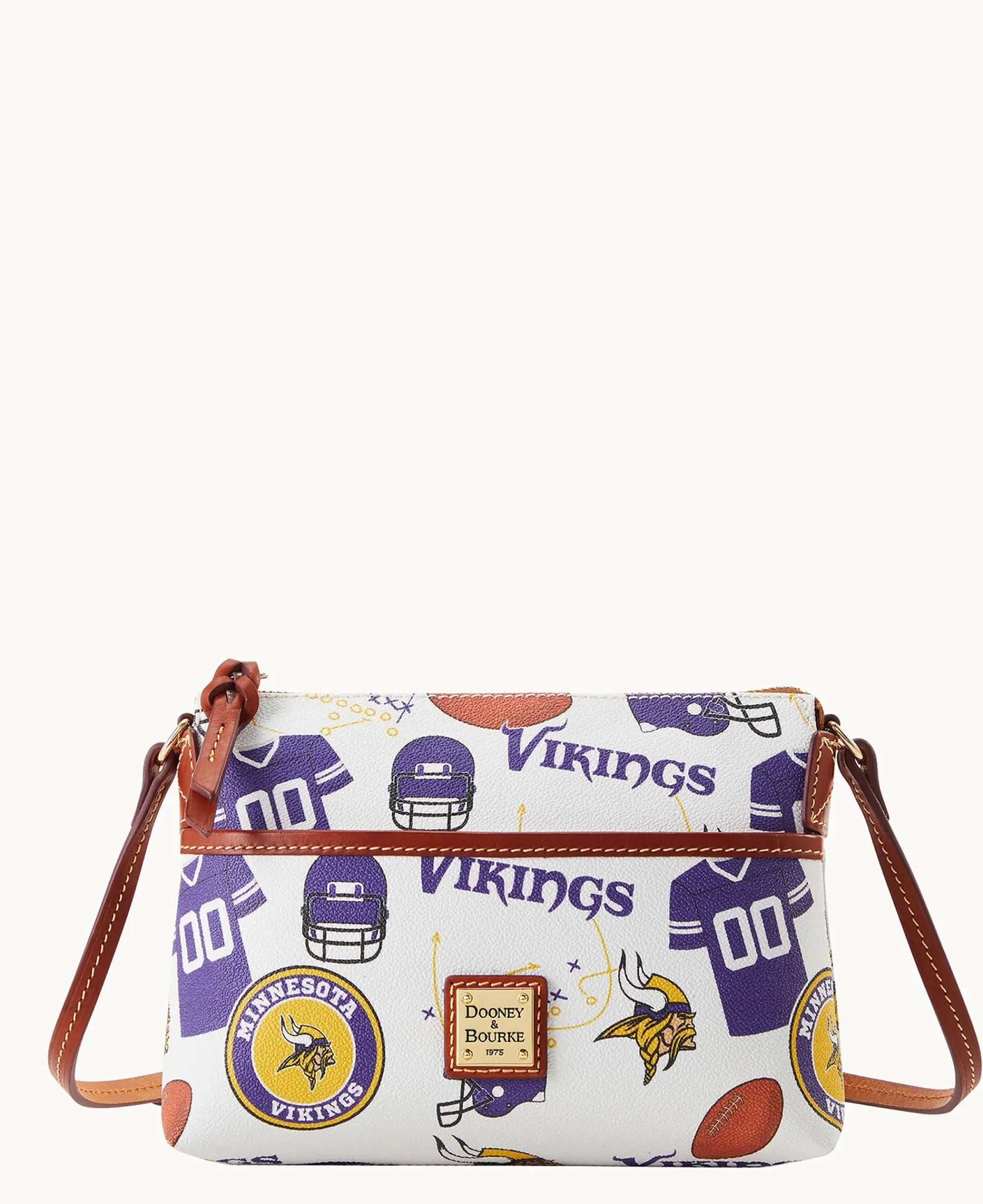 Dooney & Bourke Game Day Ready|Printed Fabric<NFL Ginger Crossbody VIKINGS