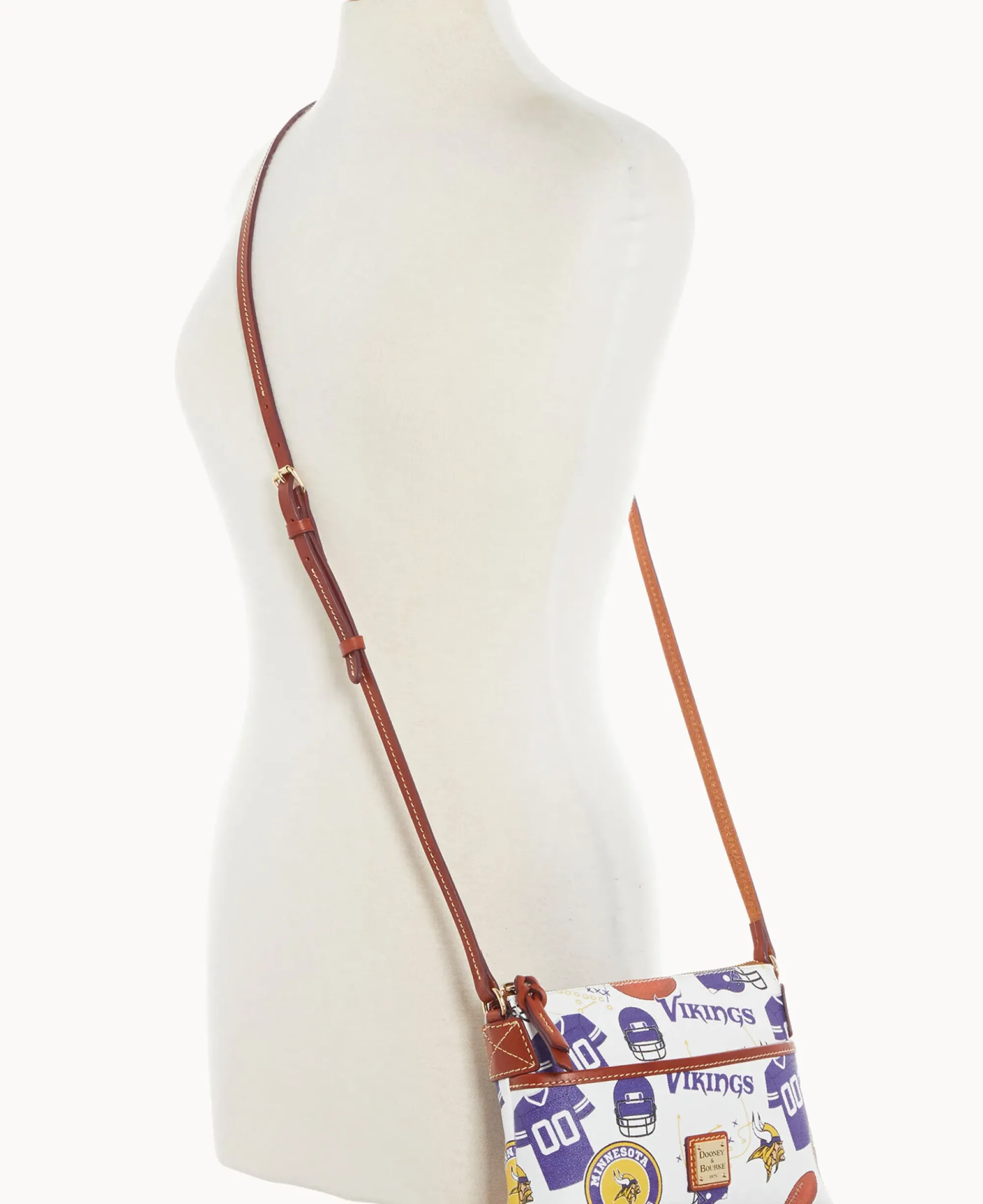 Dooney & Bourke Game Day Ready|Printed Fabric<NFL Ginger Crossbody VIKINGS