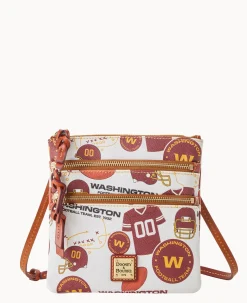Dooney & Bourke Game Day Ready|Printed Fabric<NFL N S Triple Zip Crossbody WASHINGTON