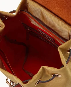 Dooney & Bourke Spring Style|Ready For the Getaway<Nylon Small Allie Backpack Khaki