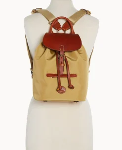Dooney & Bourke Spring Style|Ready For the Getaway<Nylon Small Allie Backpack Khaki